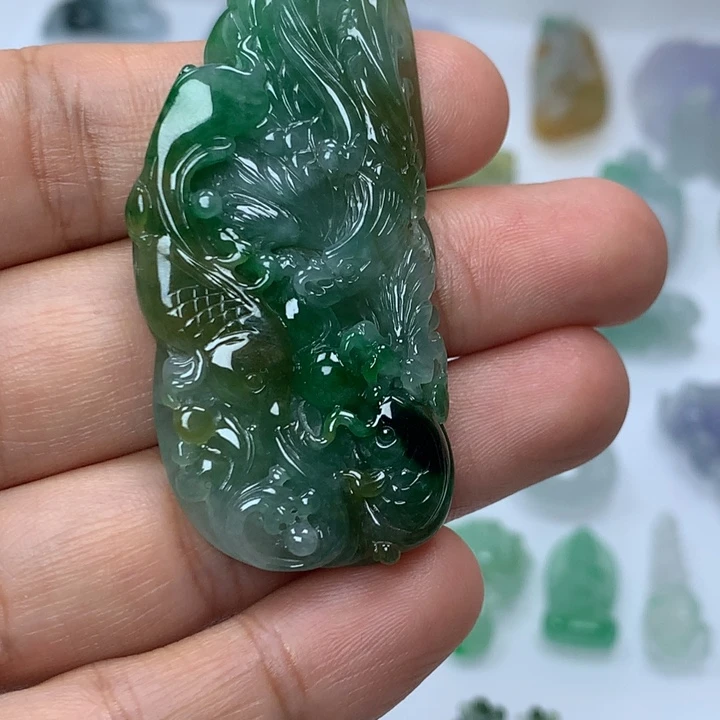 翡翠未镶嵌吊坠(不含链)