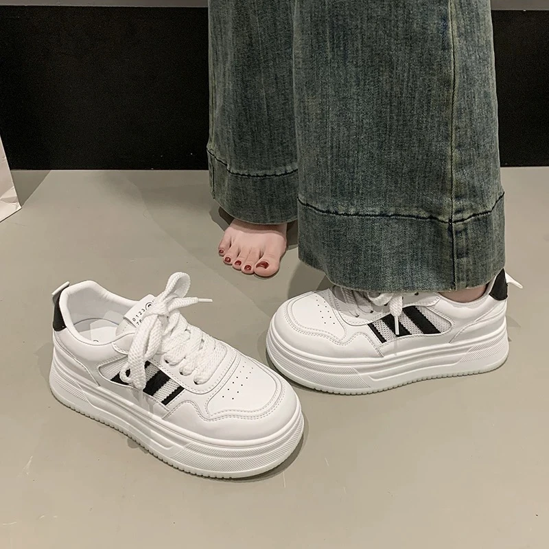 透气厚底百搭鞋子时尚休闲鞋学生春夏运动休闲鞋女鞋增高