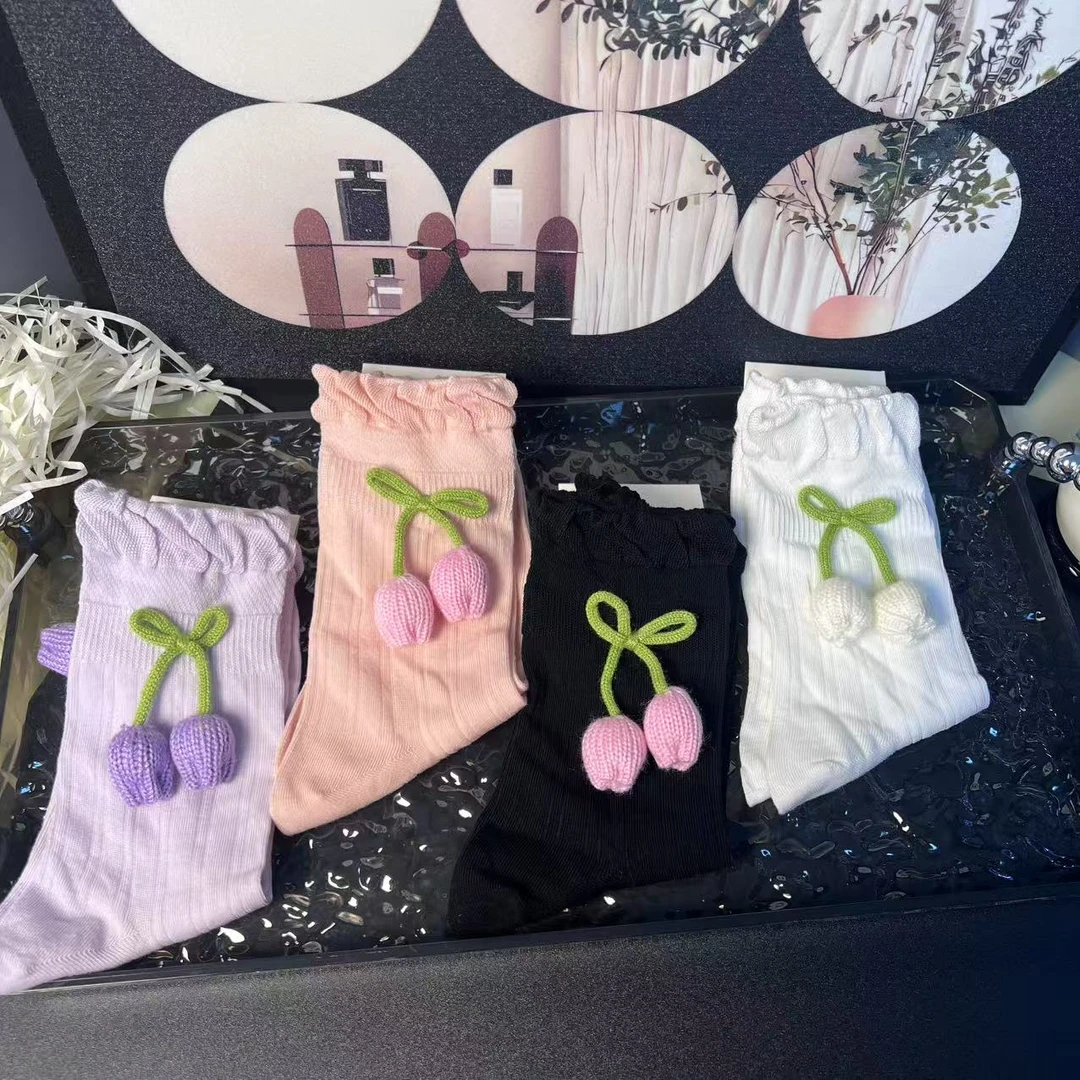 纯棉重工饰品袜轻奢网红爆款堆堆长筒袜JK外穿鲨鱼裤袜子女春夏