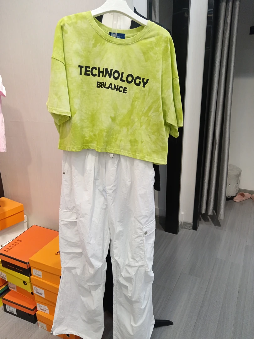 夏季短袖扎染潮牌休闲通用T恤上衣潮流圆领时尚设计师运动