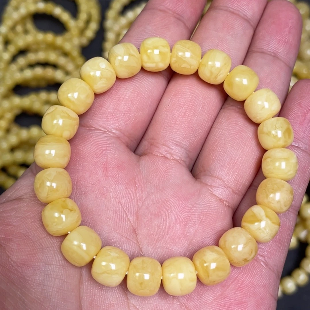 蜜蜡未镶嵌裸石蜜蜡手串10mm