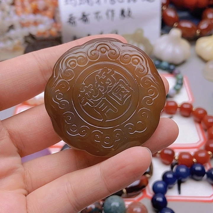 【闪购商品】未镶嵌玛瑙/玉髓珠宝半成品M****）