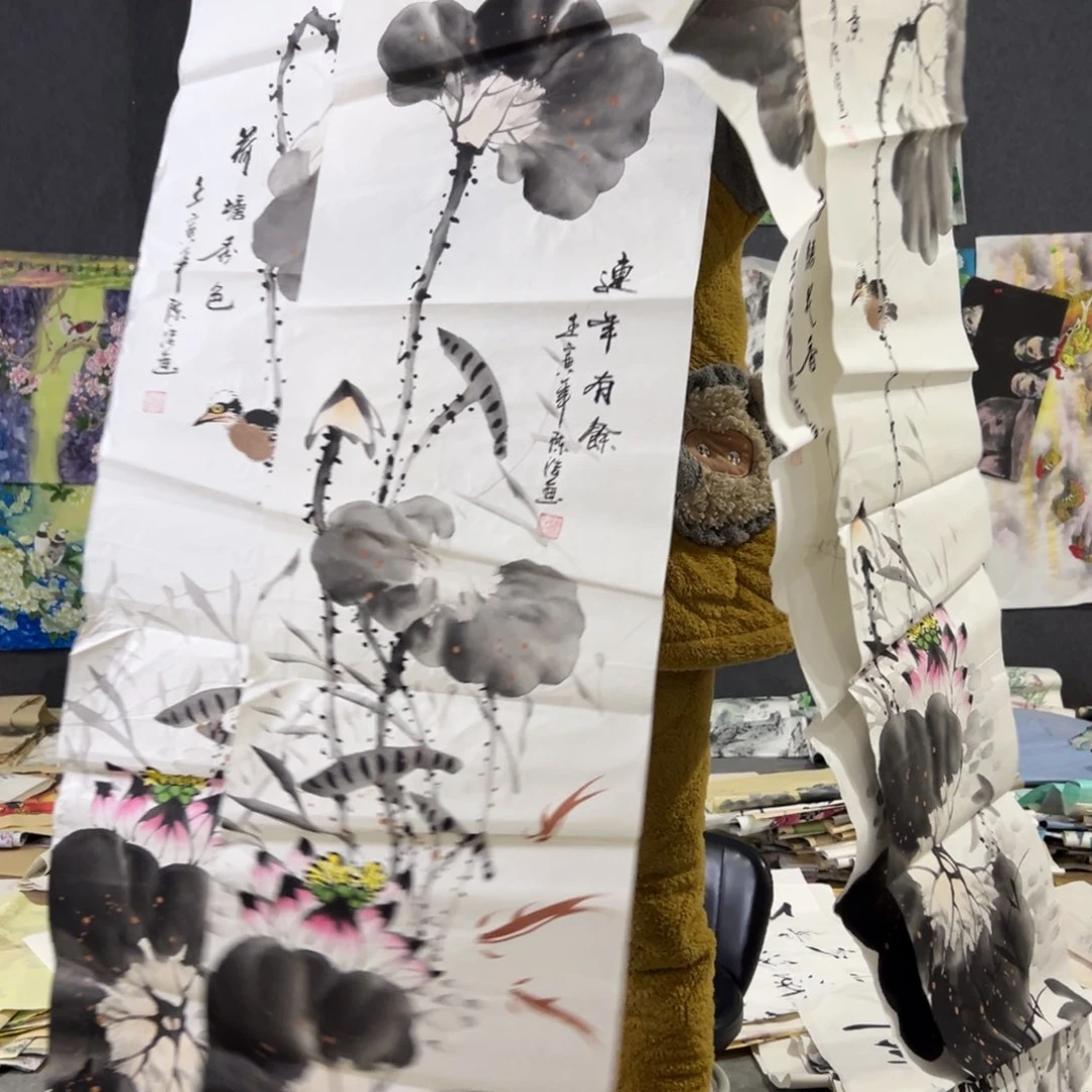 国画国画作品画心一张