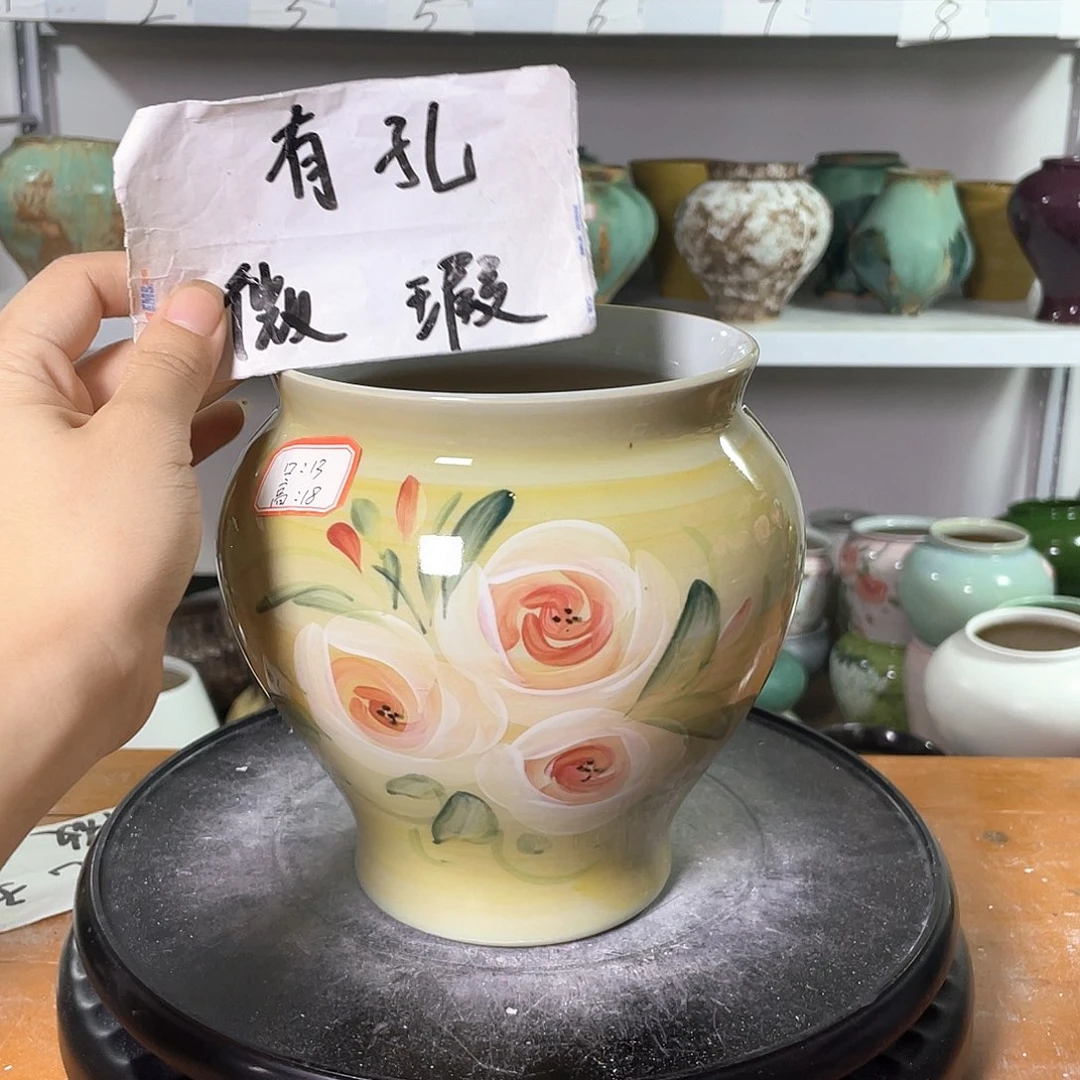 景德镇陶瓷花盆微瑕153