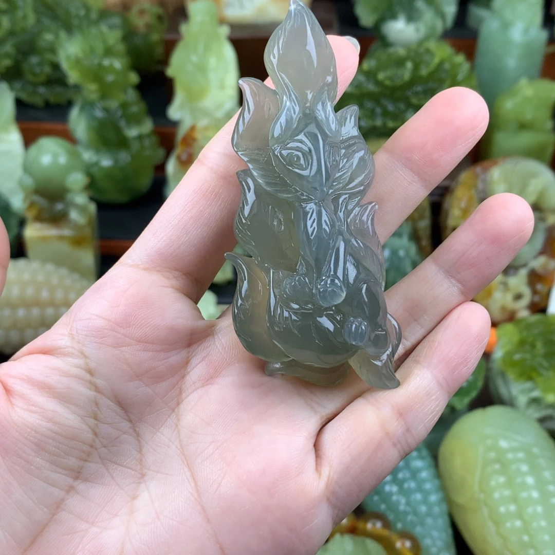 岫玉未镶嵌手把件