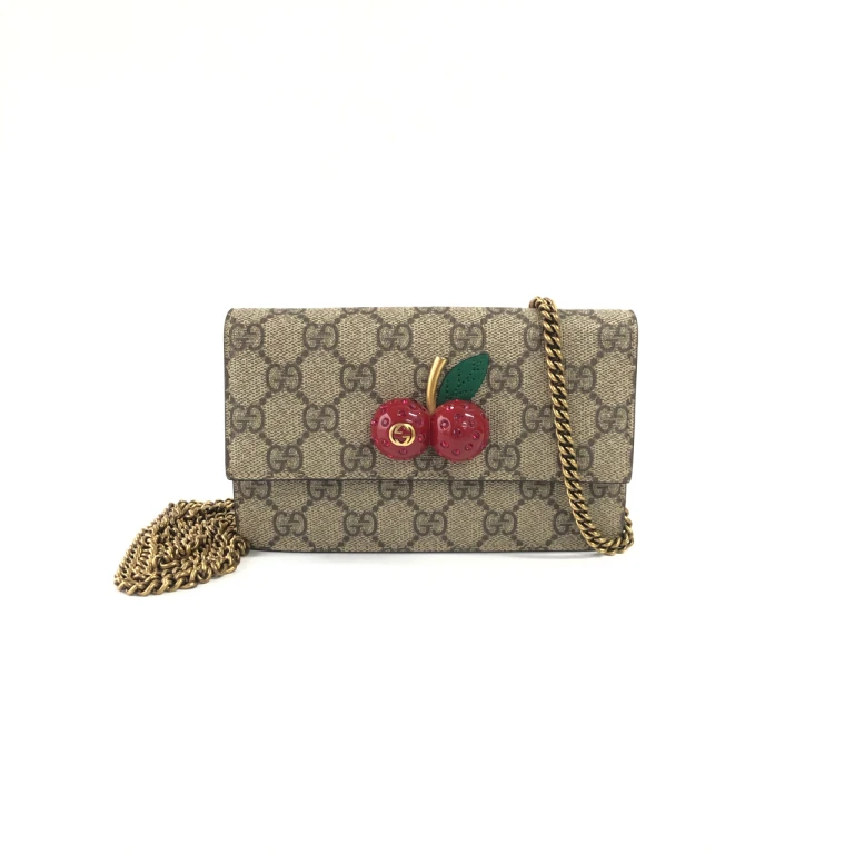 95新 GUCCI/古驰 安洁利严选 GUCCI古驰樱桃woc链条包 WH501060