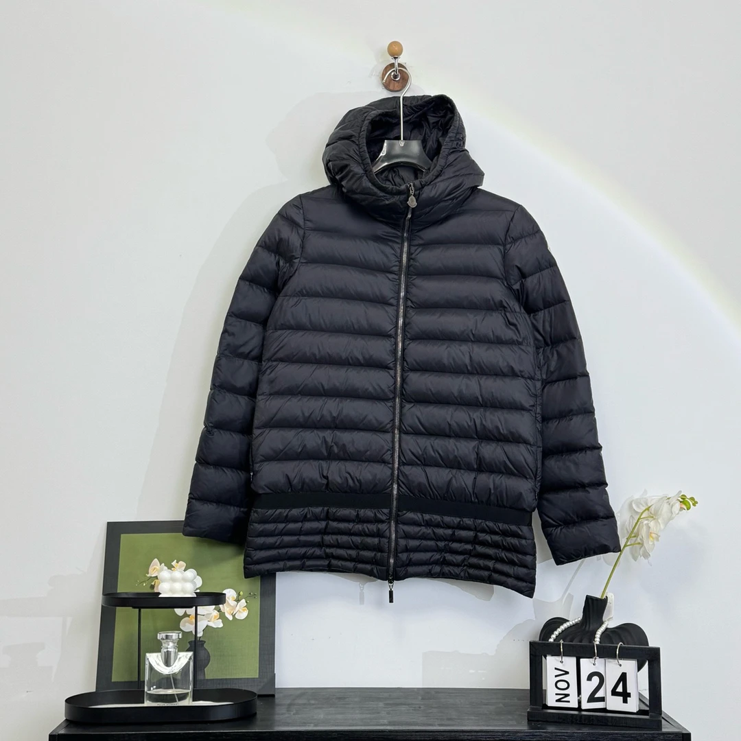 99新 MONCLER Moncler 中长款Marlay徽标logo羽绒服 1码