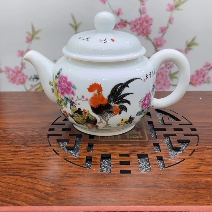 大吉大利公鸡茶壶