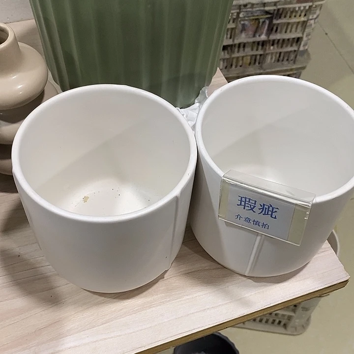 紫砂花盆多肉瑕疵盆有孔。