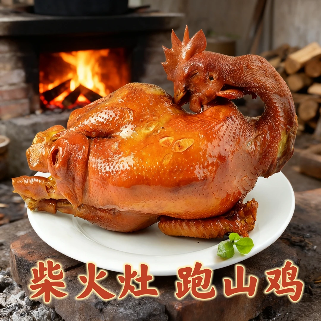 【利泰号老李家烧鸡】山东特产烧鸡跑山鸡新鲜开袋即食京东顺丰包邮