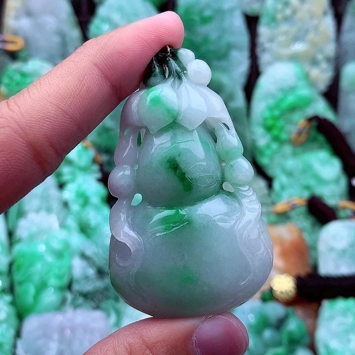 天然A货翡翠葫芦