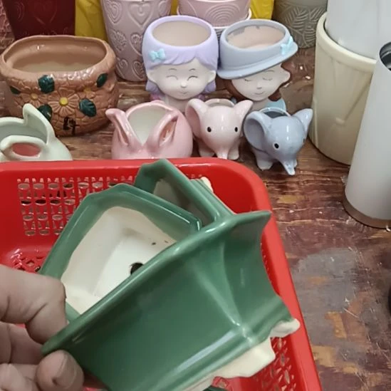 陶瓷花盆凑满12发货