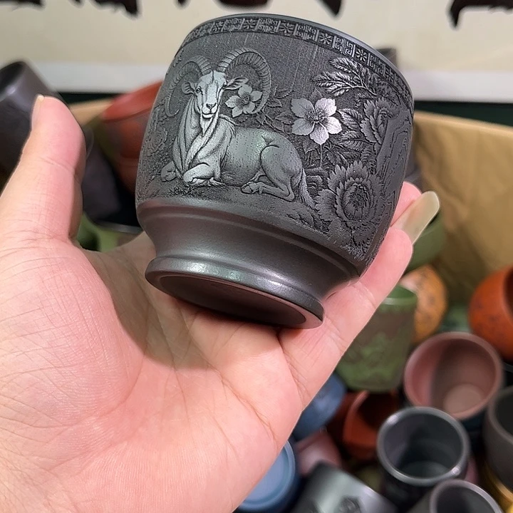 茶杯紫砂全手工紫砂主人杯