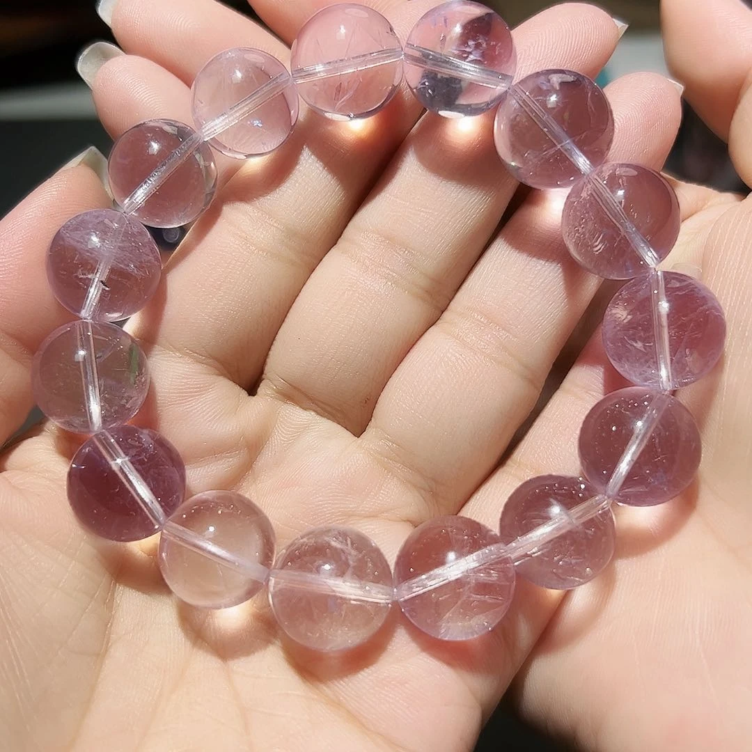 未镶嵌手链水晶喜马拉雅紫水晶15毫米8号