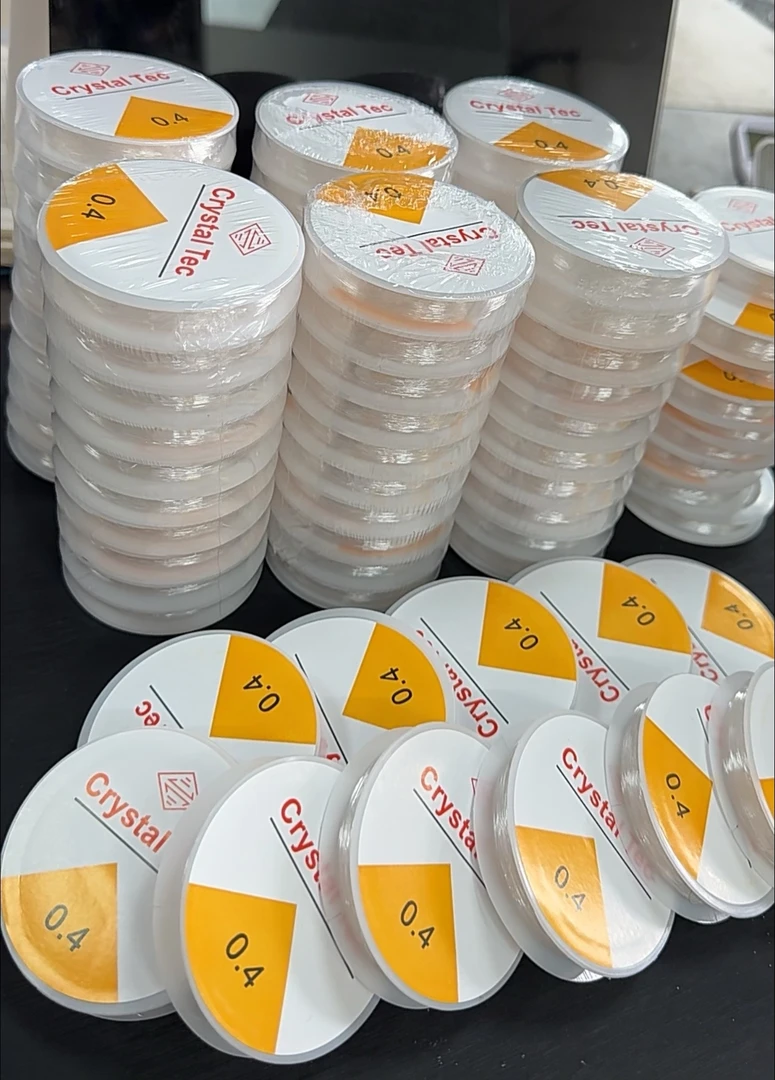 旺宝隆珠宝穿珠线串珠线透明水晶15米长一卷