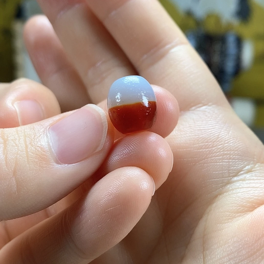 玛瑙/玉髓散珠一线