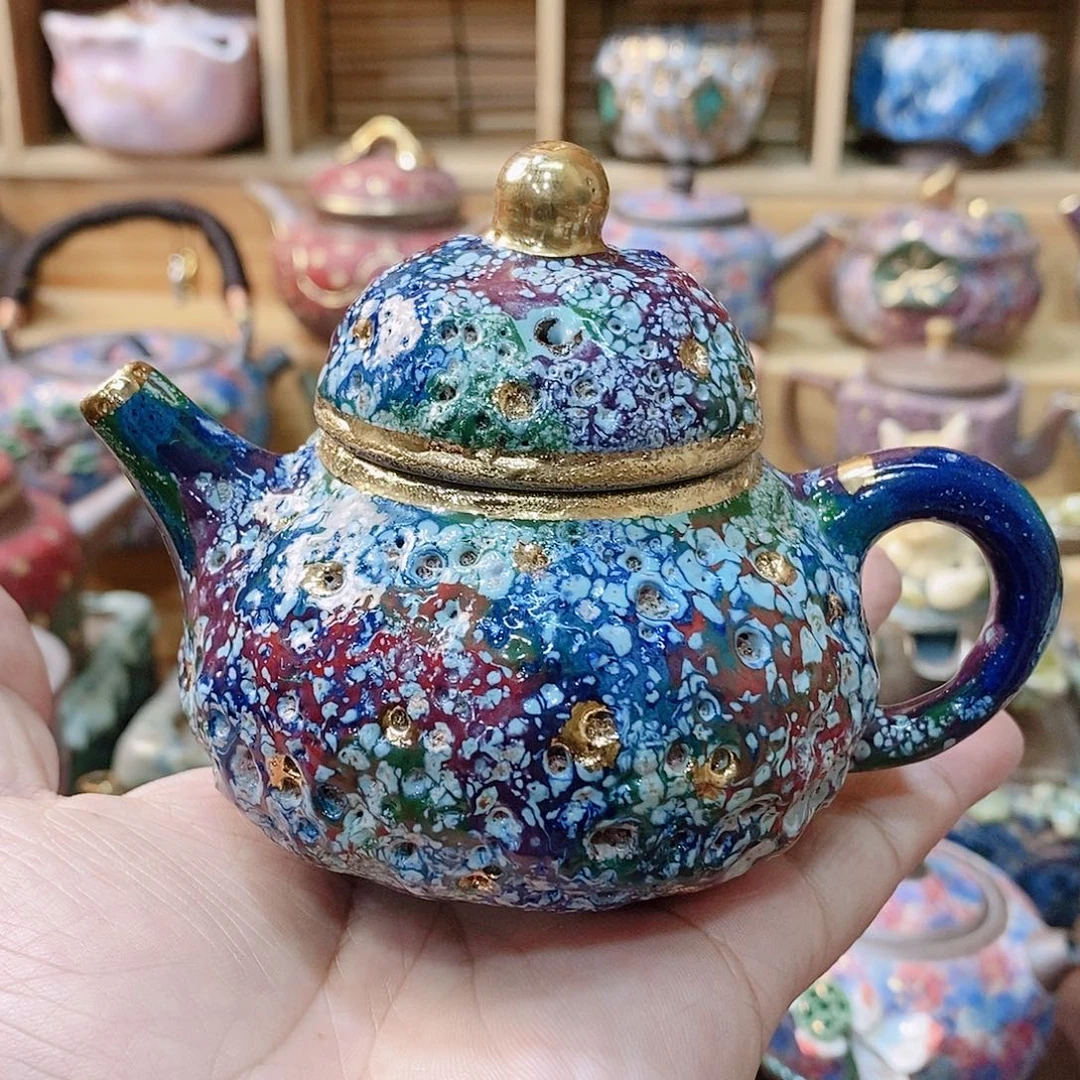粗陶志野柴烧茶器