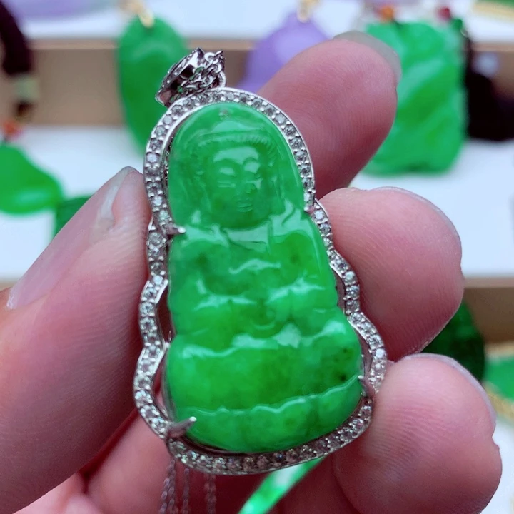 翡翠未镶嵌吊坠(不含链)