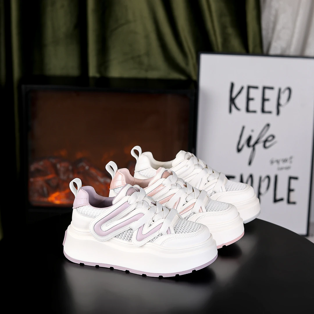 【RIELOV-沁夏】增高6cm时尚潮流百搭女士休闲鞋 53787【文文】