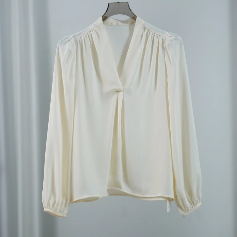 设计师系列  Y828  女装时尚春季长袖衬衫米白色