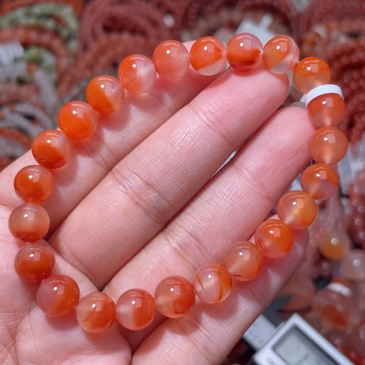 南红玛瑙未镶嵌聚宝盆单圈8+6565