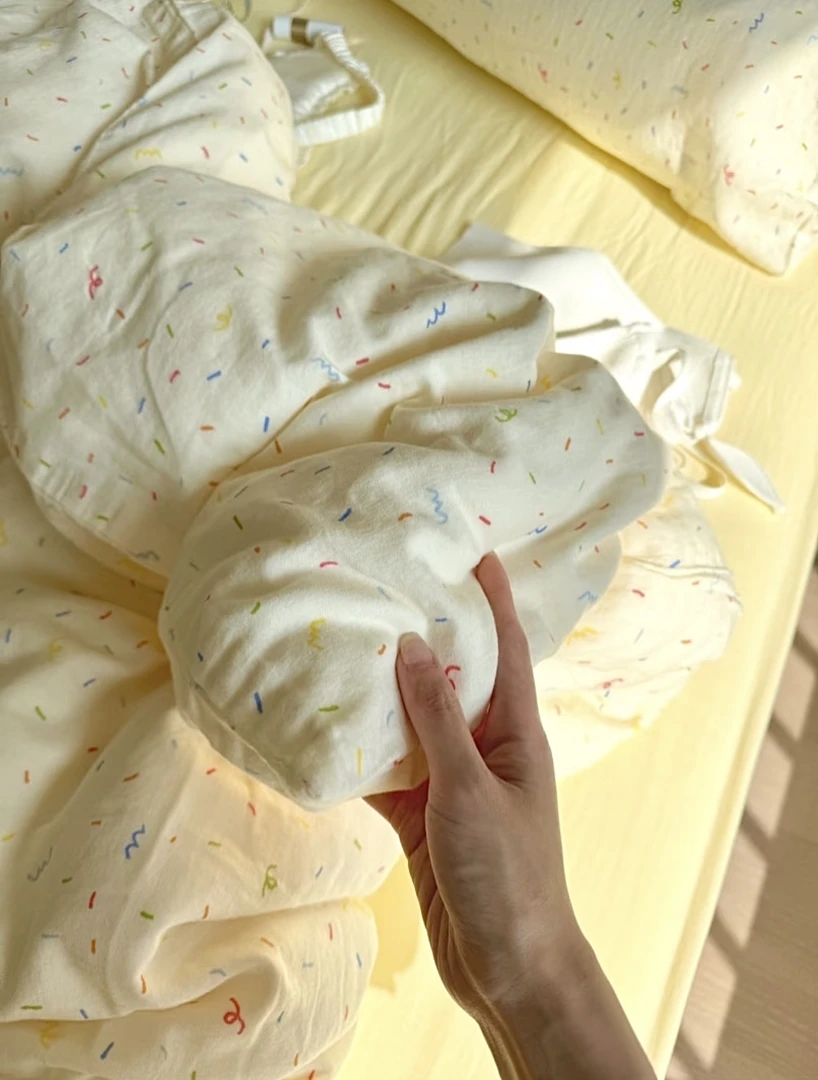 奶油派～A类全棉有氧双层纱四件套