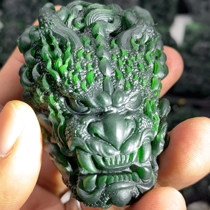 定制翡翠未镶嵌天然翡翠A货龙头