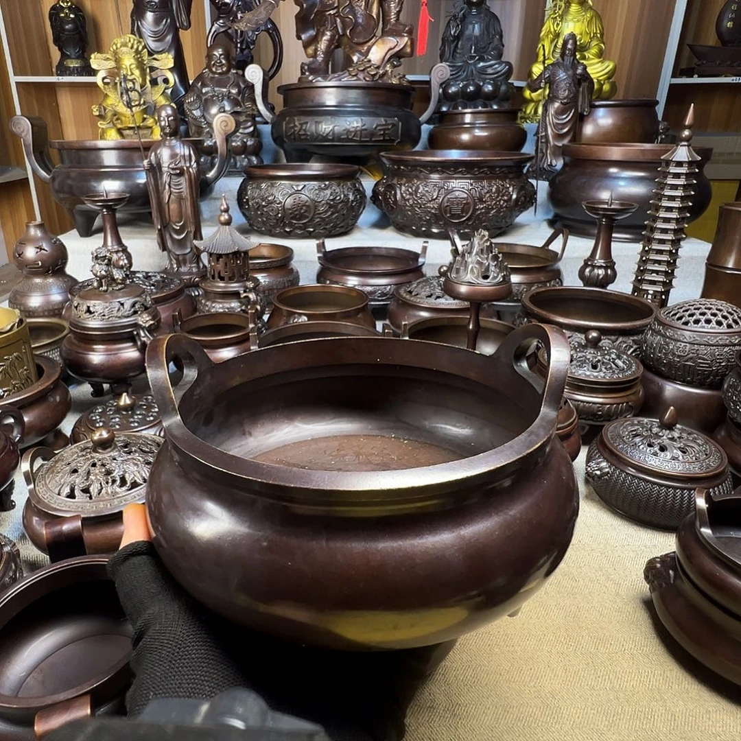 小***杨家用香炉铜香炉铜器铜摆件