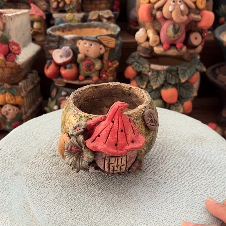 嘻哈多肉花盆百搭