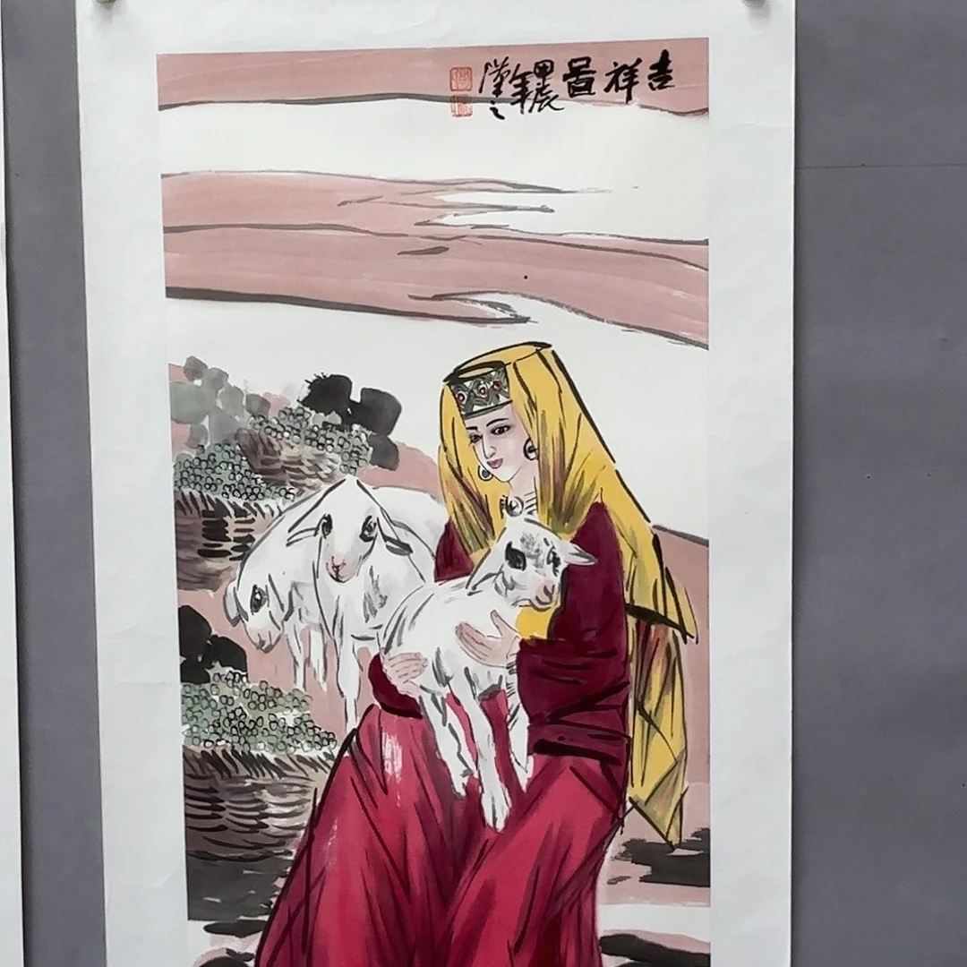 国画艺术家真人手绘