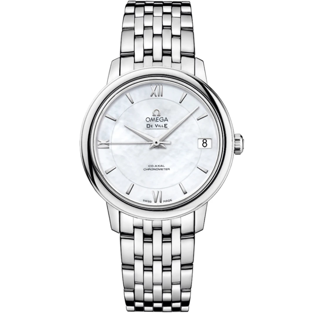 99新 Omega/欧米茄 蝶飞系列/33mm/全自动机械/贝母盘/全原装