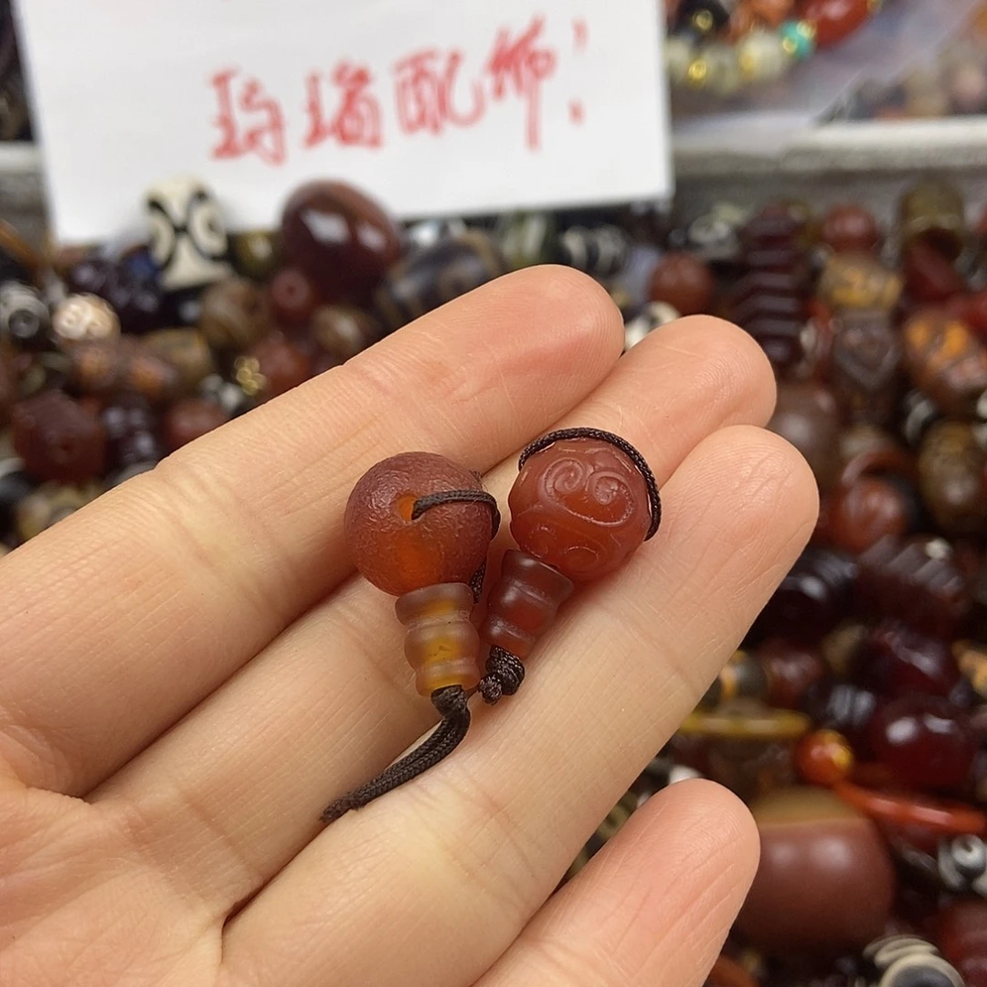 悦****玛瑙/玉髓未镶嵌玛瑙珠珠DIY配饰