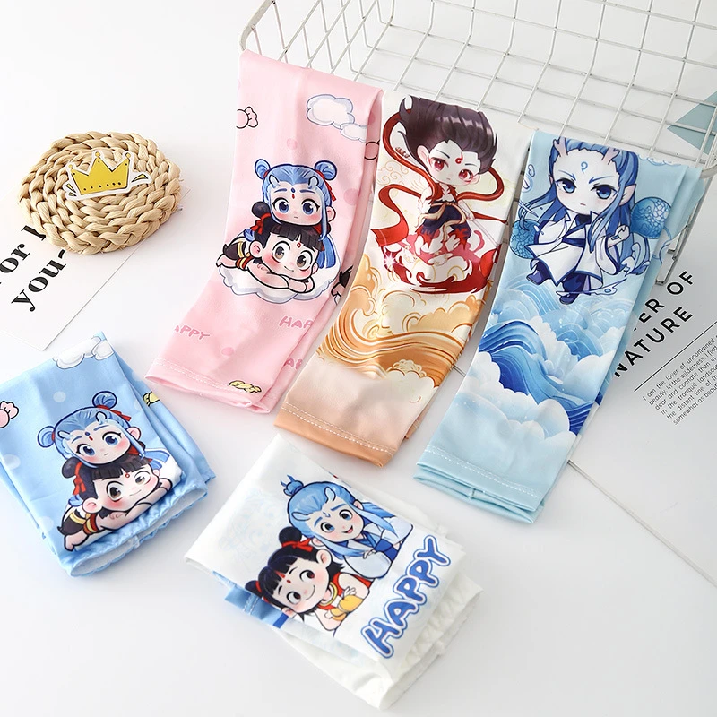 2025新款儿童冰袖可爱卡通防晒冰丝袖套男女童宝宝防紫外线护臂套