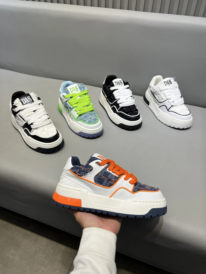 水洗牛仔厚底增高板鞋时尚运动百搭软底软面舒适男士潮流休闲鞋秋