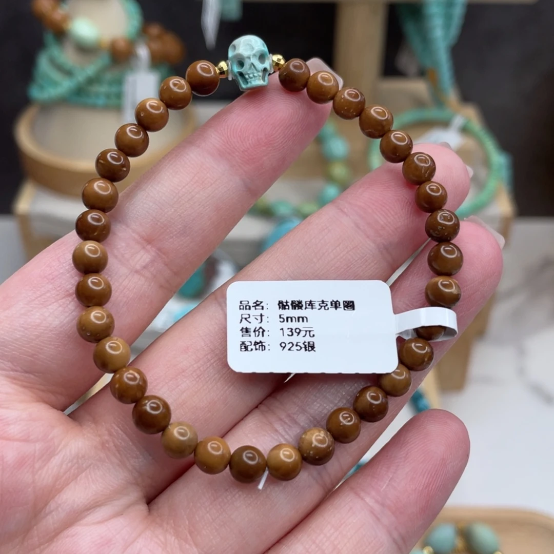 未镶嵌绿松石设计款单圈卡5