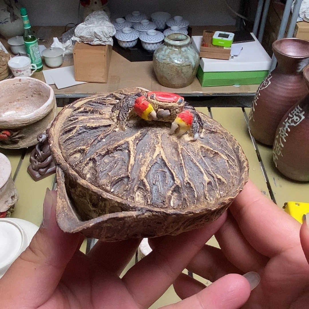 备前茶具默认微瑕不退不换看好在拍