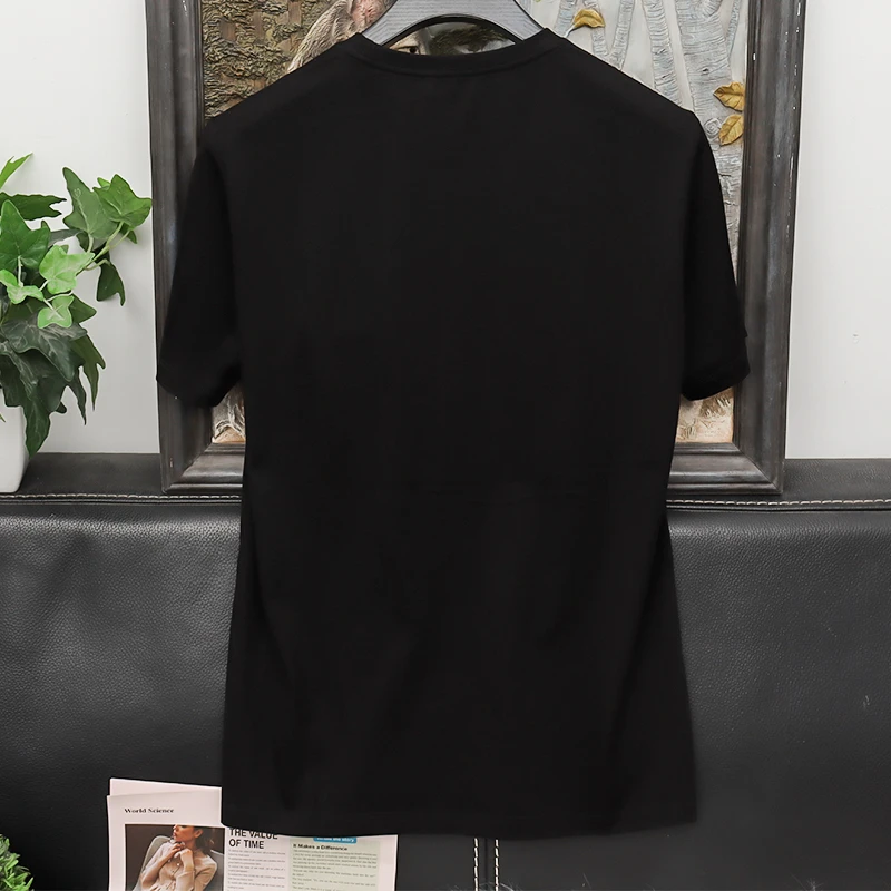 男装 夏季时尚男装百搭款纯棉休闲短袖T恤9306