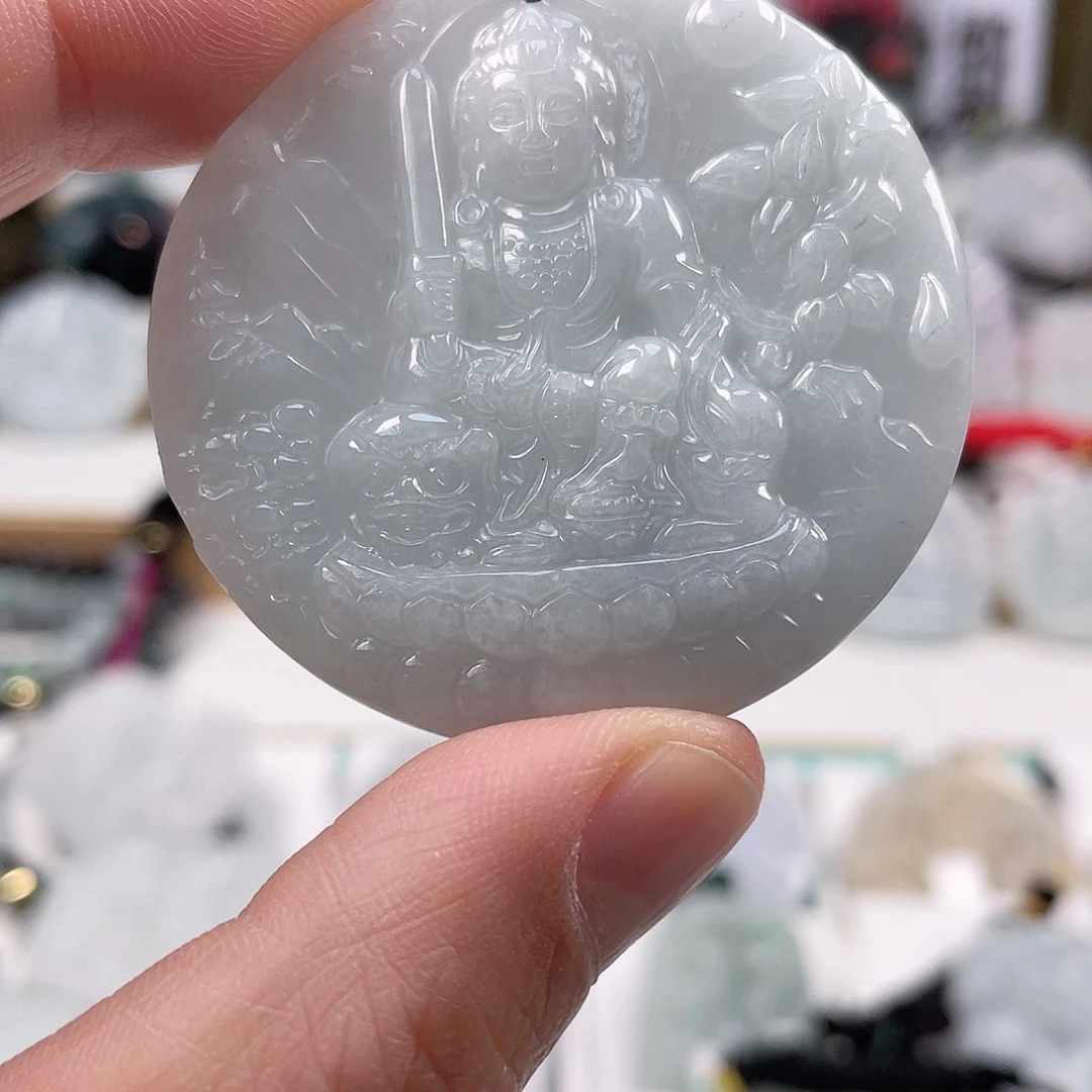 翡翠颈饰未镶嵌0905挂件