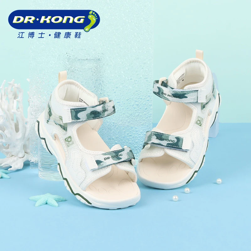 Dr.Kong/江博士童鞋夏季男童三段防滑轻便全接触露趾凉鞋S1000832