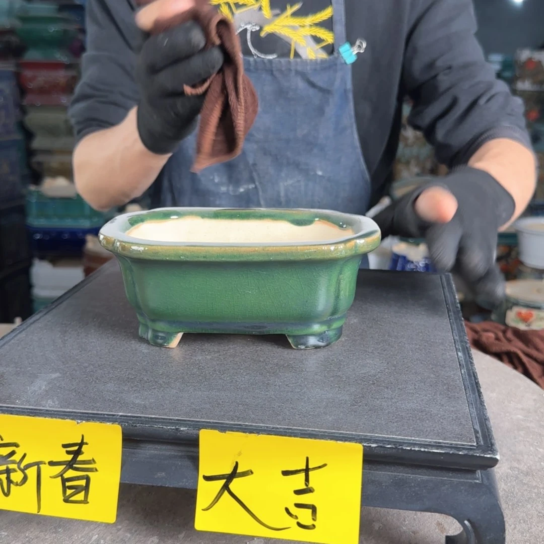 一风堂石湾花盆。高温裂