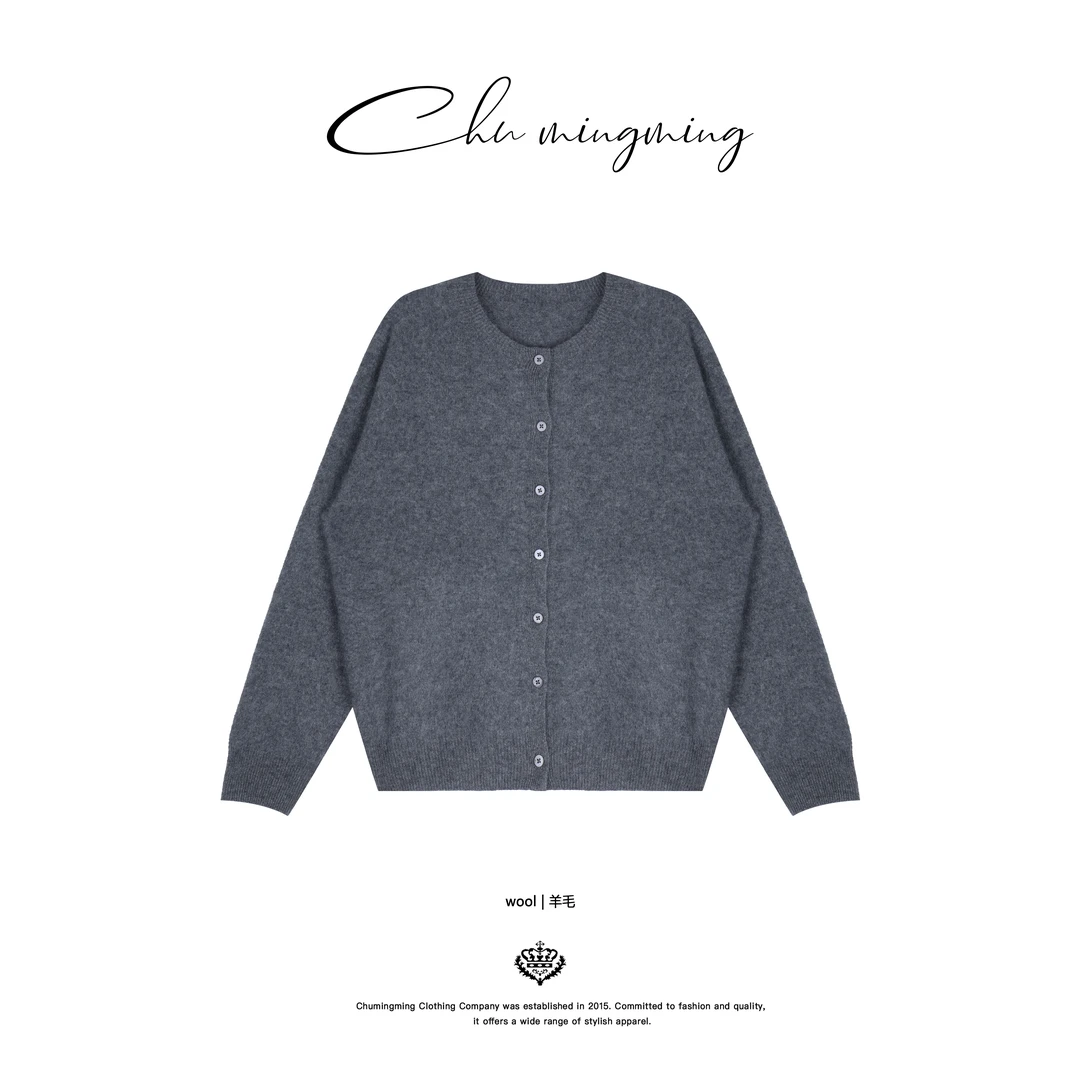 【CHU/2025SSNEW】《天幕》灰拉绒开衫JX2503