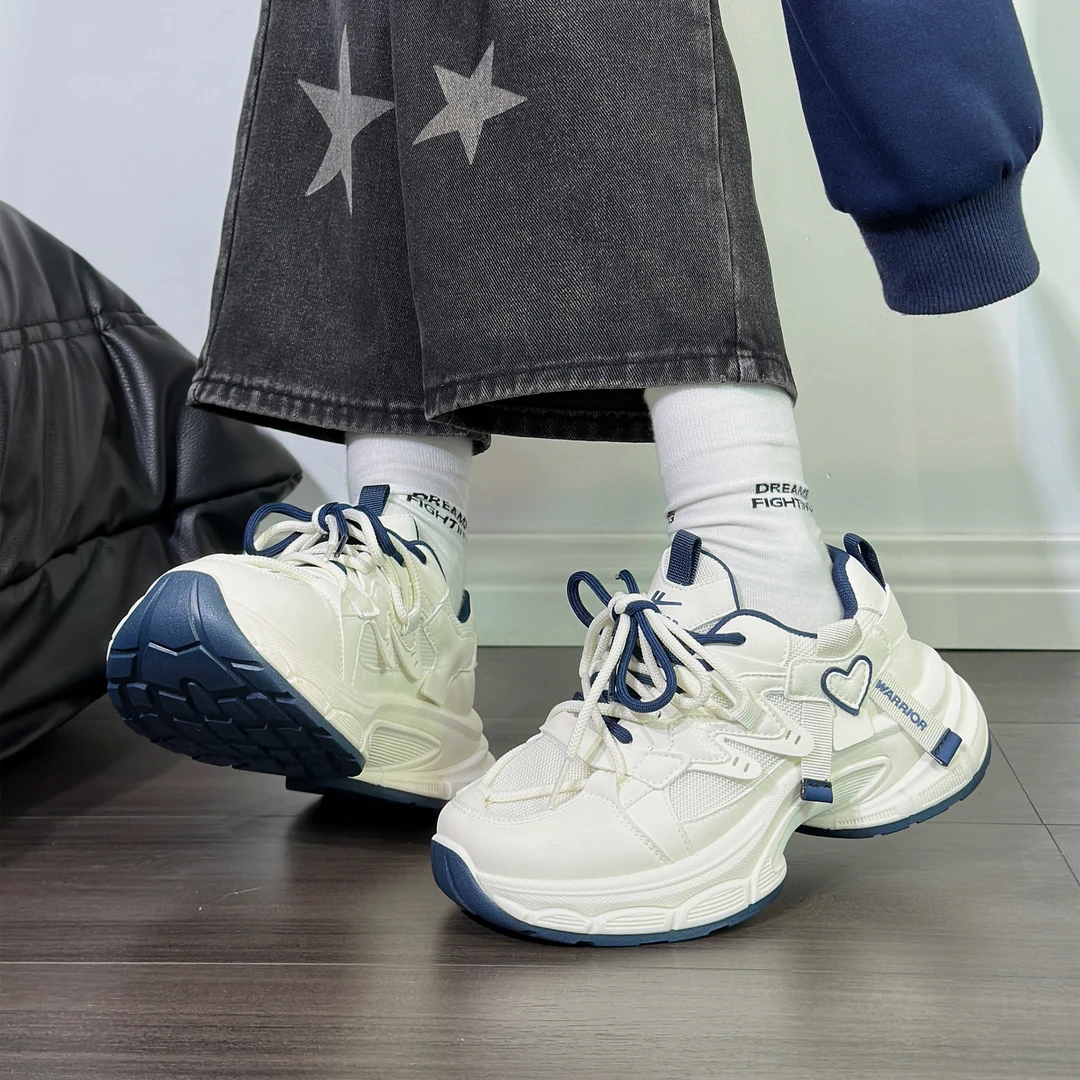 回力2025新款老爹鞋韩版学生厚底透气小白鞋夏季春季网红港风小众