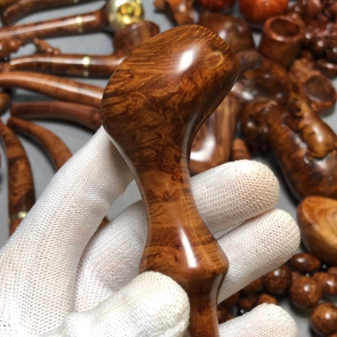 【闪购商品】木麻梨疙瘩火琉璃手把件