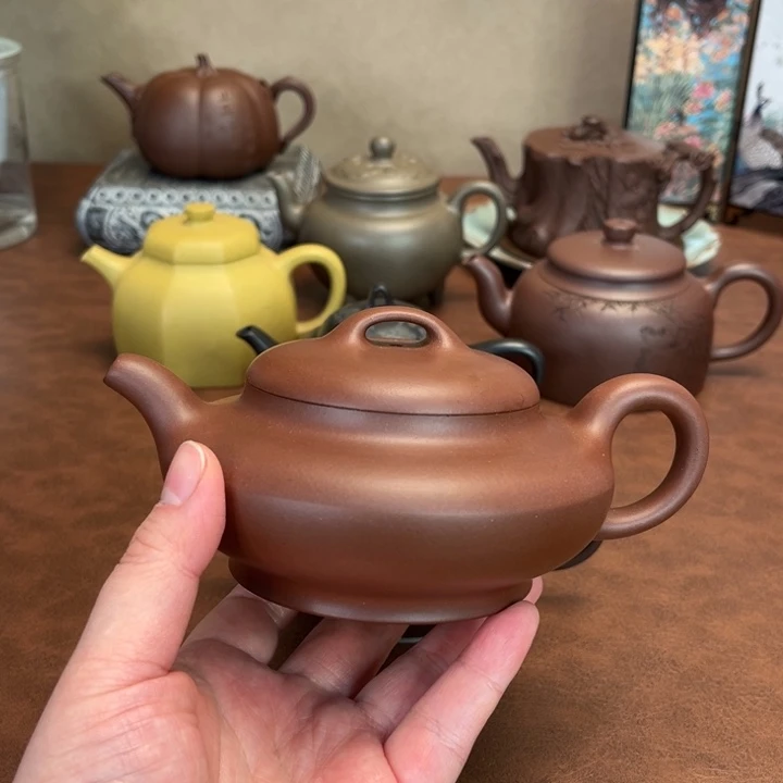 茶壶紫砂老*合欢壶