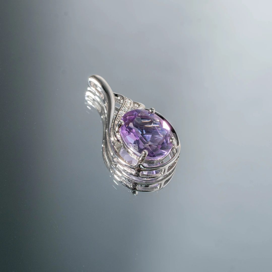 【韵洁珠宝】S925银紫水晶吊坠/Z0883/多样性发一件