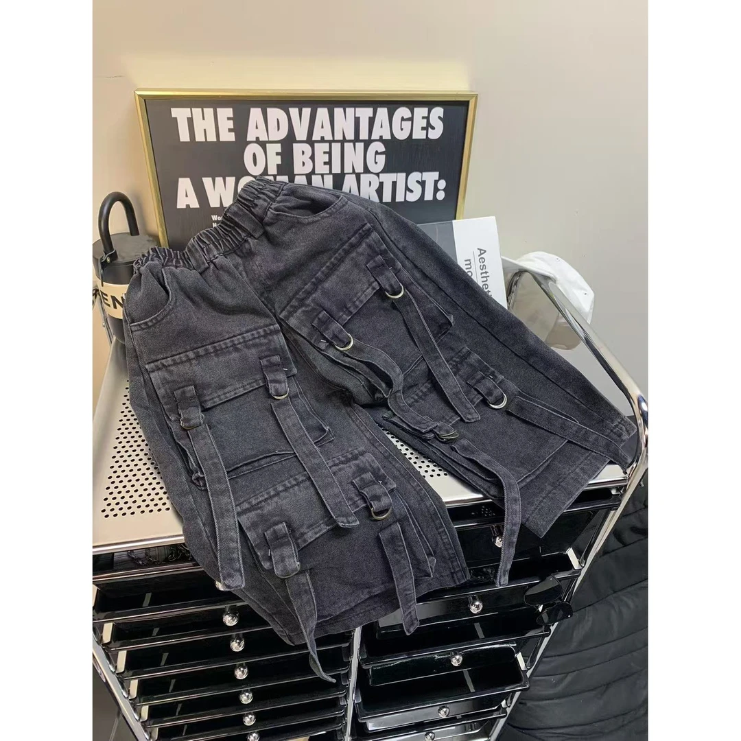 2025春季新款韩版男童炸街牛仔裤-1072