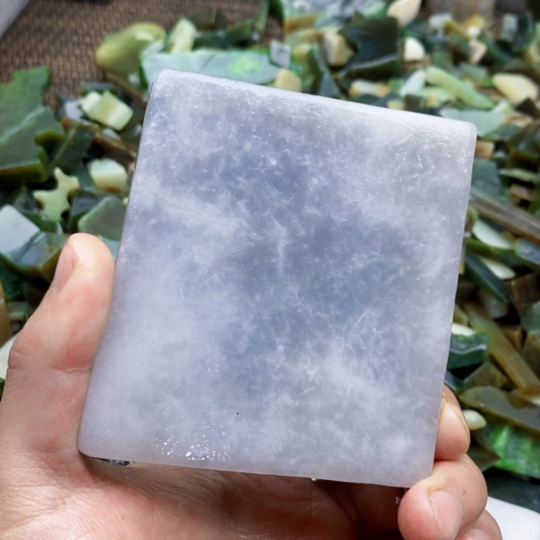 和田玉未镶嵌珠宝半成品无*@