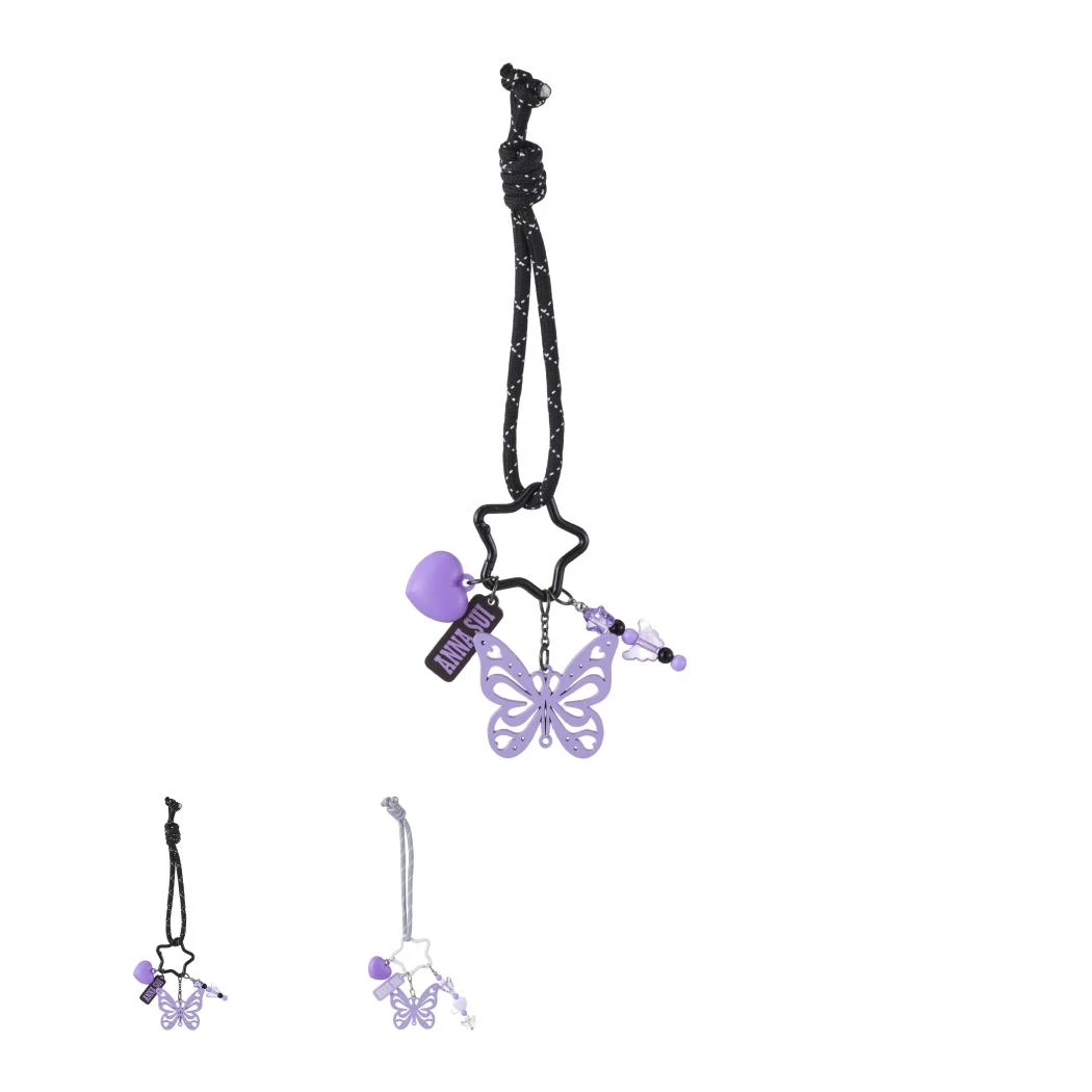 安娜苏运动联名系列蝴蝶挂绳发光挂件(款式随机)