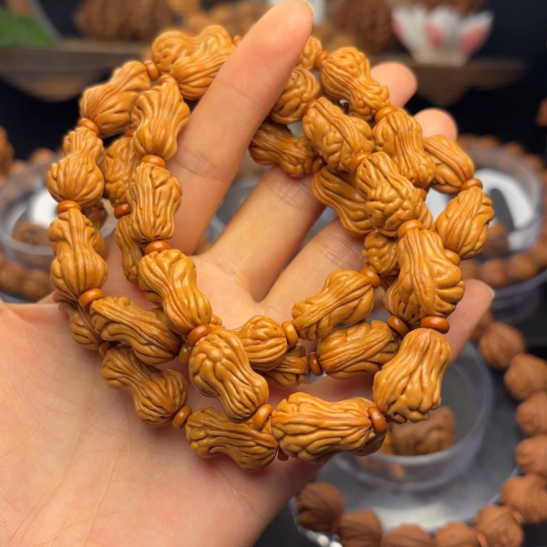 桃核手串小**?花生5条