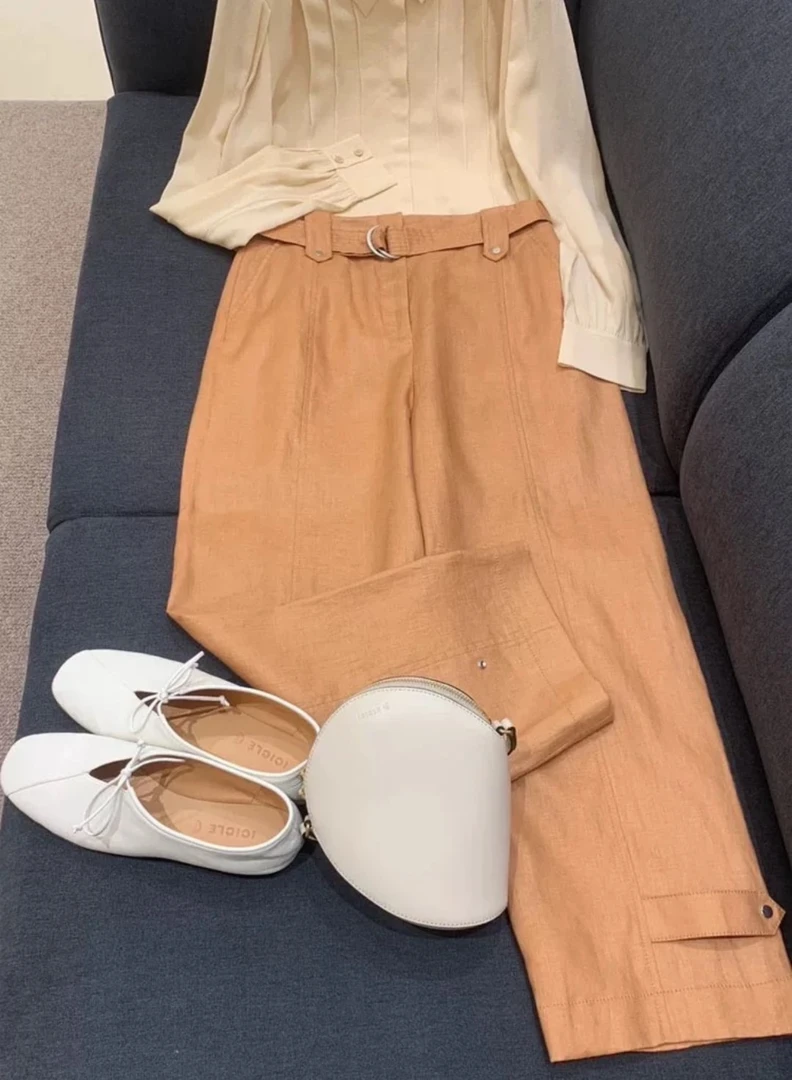 纯色时尚百搭休闲阔腿裤2025新款阔腿裤KZ-AR002